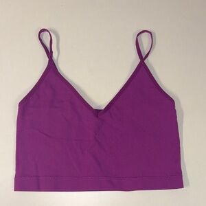 Purple Garage Seamless Crop Top
